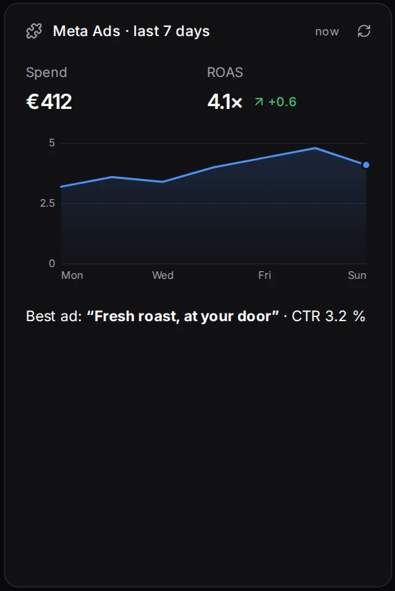 Meta Ads widget